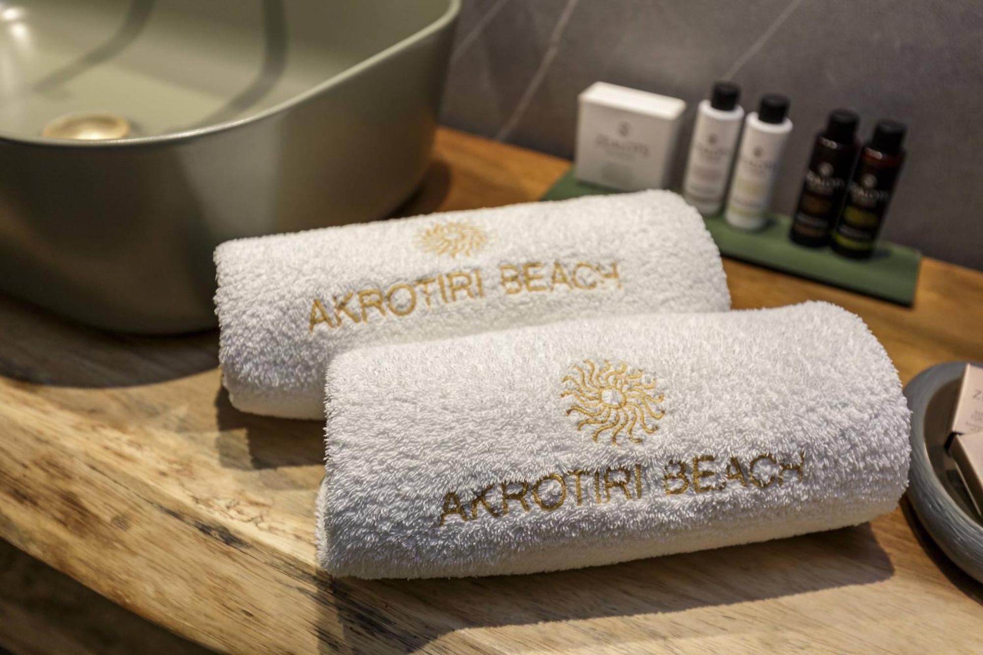 阿克罗蒂里海滩酒店 帕莱欧卡斯提撒 外观 照片 Akerofin Beach towels