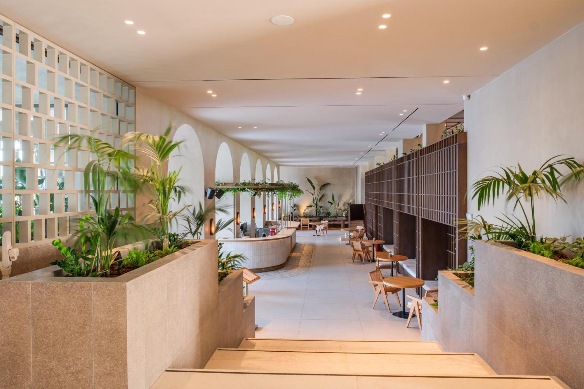 阿克罗蒂里海滩酒店 帕莱欧卡斯提撒 外观 照片 The interior of the lounge
